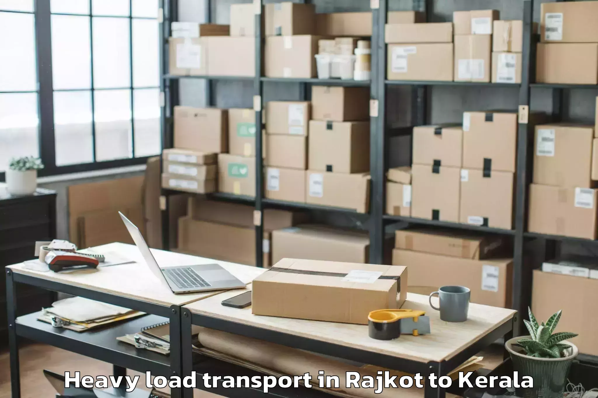 Book Rajkot to Sankaramangalam Heavy Load Transport Online